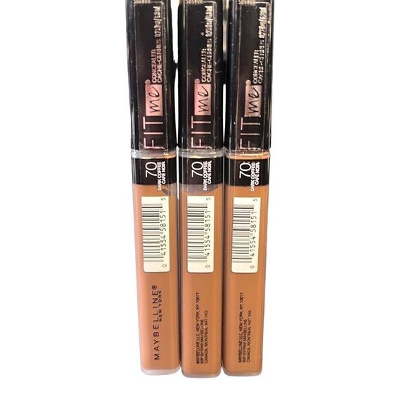 Lot of 3 70 Coffee Maybelline Fit Me! Concealer Concealers - Picture 1 of 2